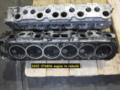 1970 Datsun parts 260Z engine 076806