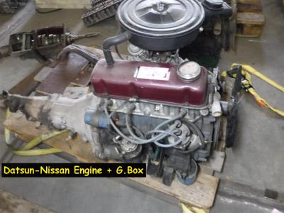 1900 Datsun parts Engine and gearbox