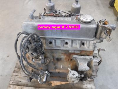 1900 Datsun parts Engine and gearbox