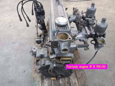 1900 Datsun parts Engine and gearbox