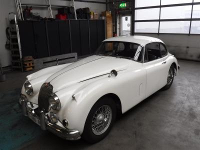 1958 Jaguar XK 150 Coupe white