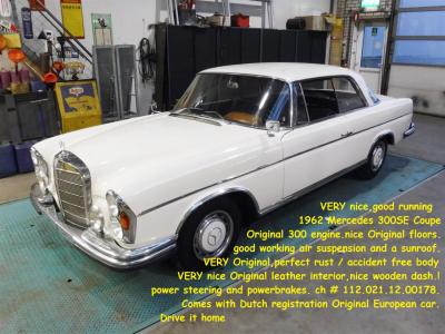 1966 Mercedes - Benz 300SE Coupe white W112