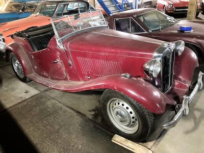 1953 MG TD rood no. 26672