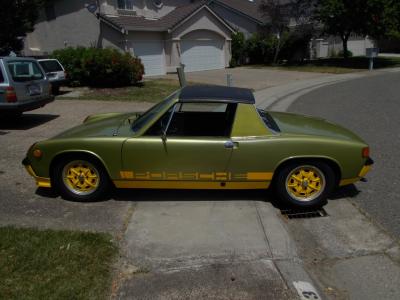 1973 Porsche 914 mosgroen