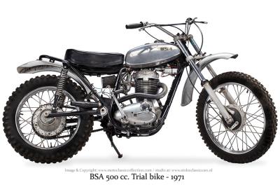 1971 BSA B 50 T trial bike