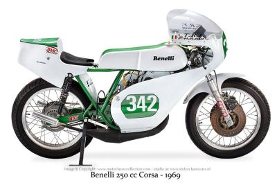 1969 Benelli 250 cc 2 cil racer