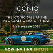 Iconic Auctioneers | Iconic Sale At NEC Classic Motor Show | 9th November 2024 SQ