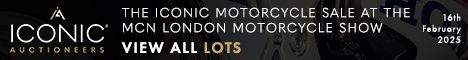 Iconic Auctioneers | Motorcycle Sale at the MCN London Motorcycle Show | 16th February 2025